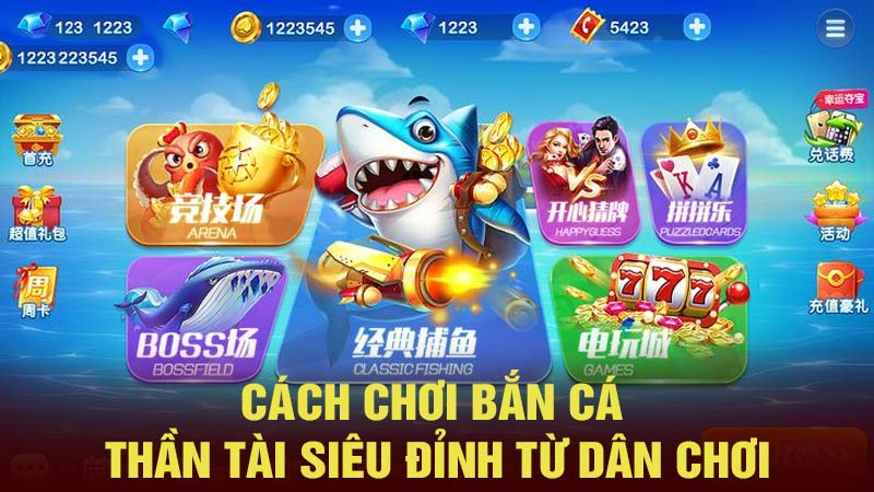 Các bước chơi bắn cá Thần Tài tại 77Bet