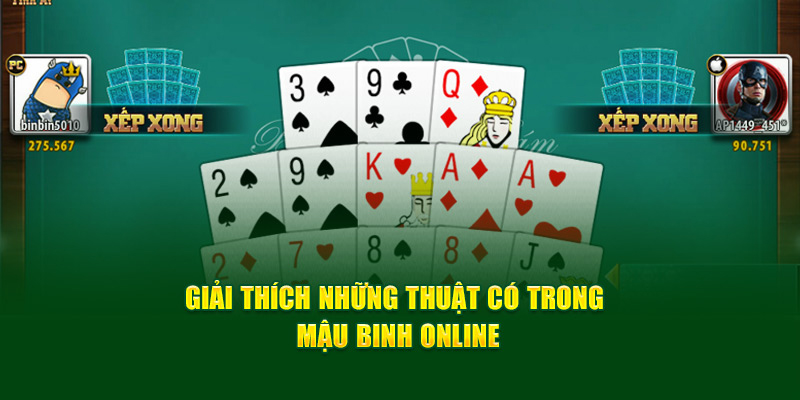 Những thuật ngữ cần biết trong mậu binh 77Bet